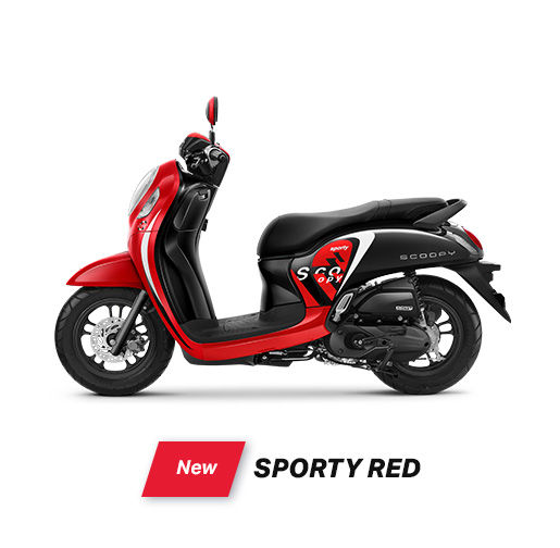Warna Scoopy 2022 - Scoopy Sporty Red
